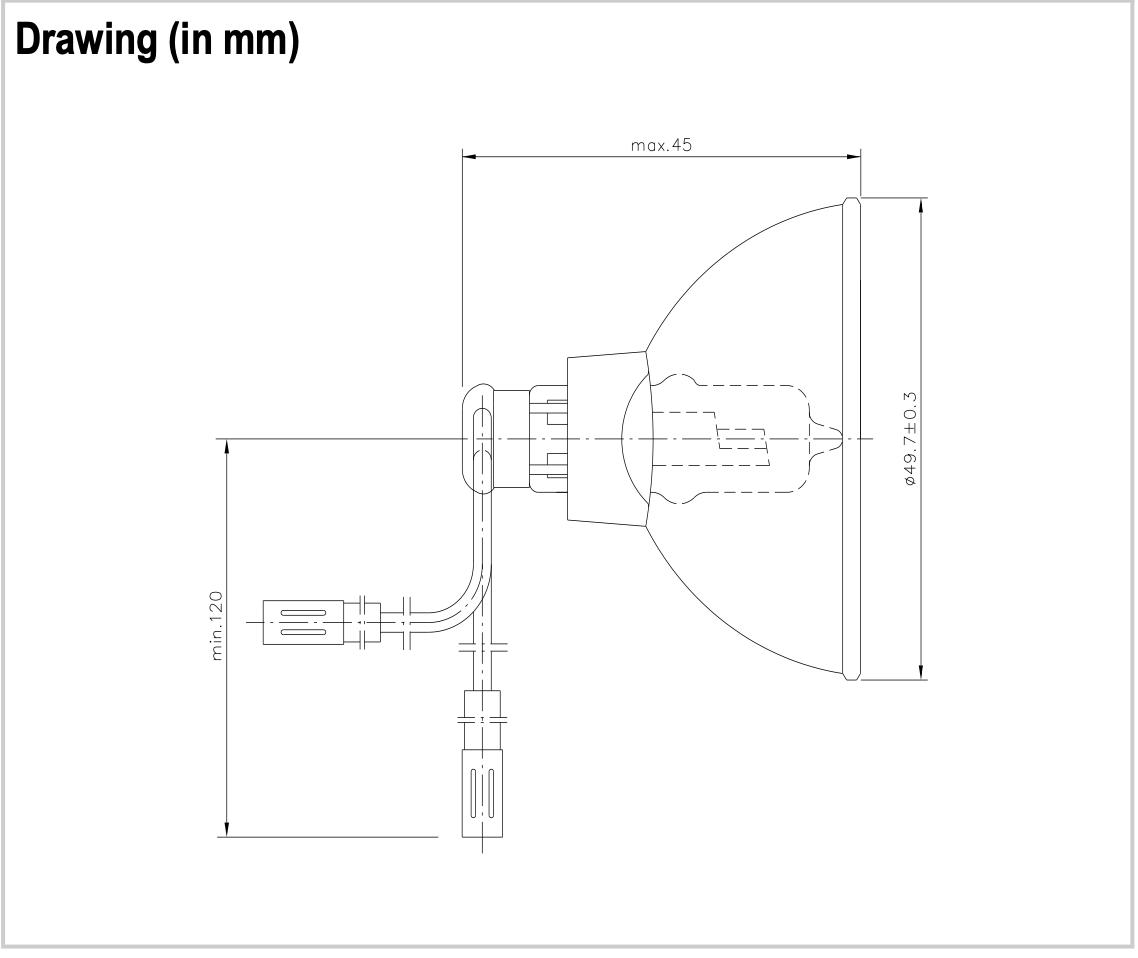 Narva 58307 6103 105W RF Connector Airfield Lamps (Qty. 2)