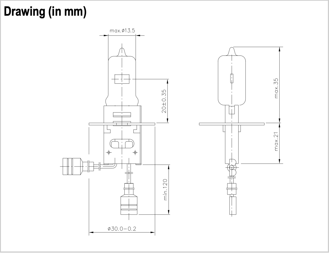 Narva 58369, 6118LL 150w 6.6A Airfield Lamps (Qty. 2)