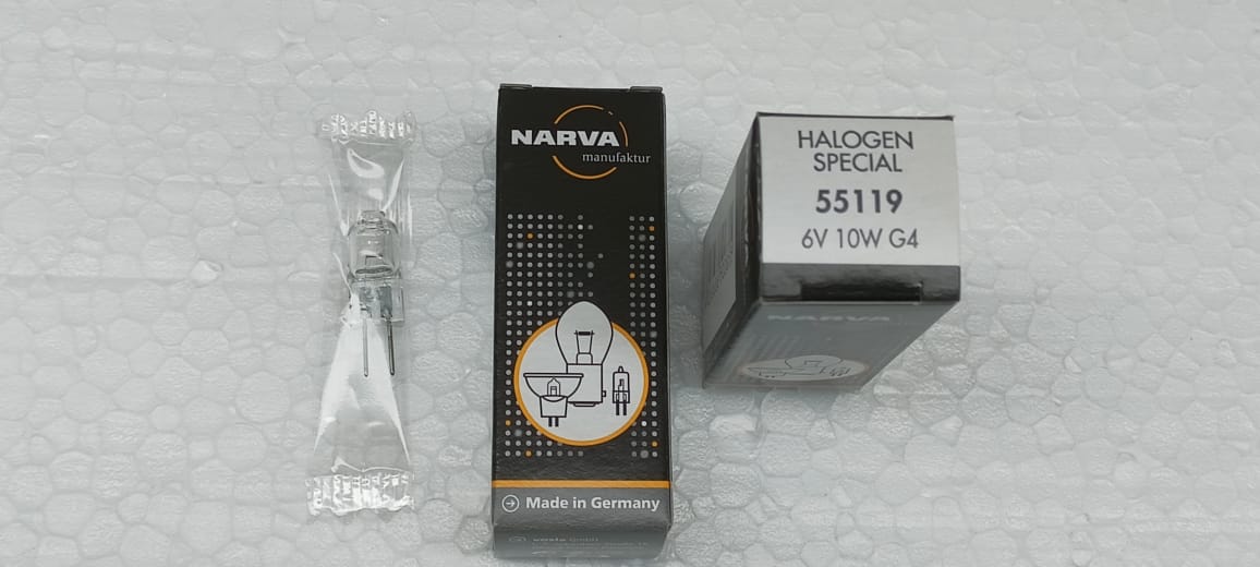 Narva 55119 6V 10W G4 Halogen Lamp (Qty.2)
