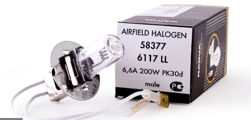 Narva 58377-6117LL  6.6A 200W PK30d Airfield Lamp (Qty. 4)