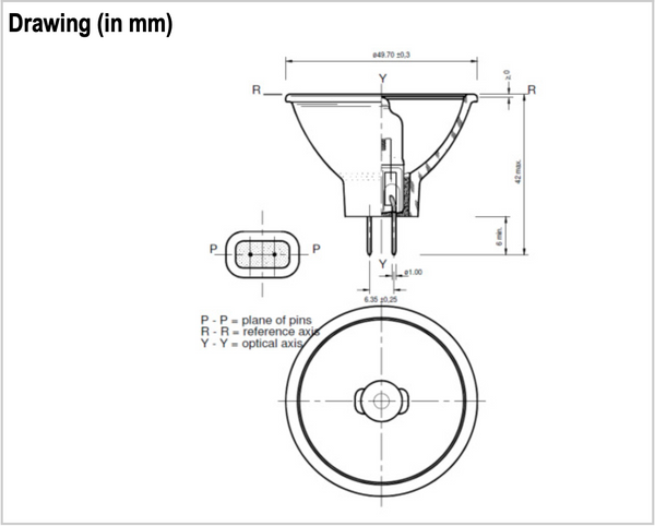 Narva 54100 12V 100W GZ6.35 Halogen Lamp (Qty.3)