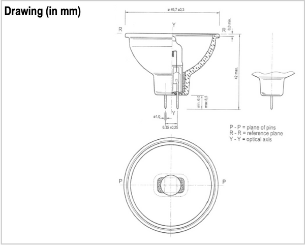 Narva 54201 15V 150W GZ6.35 FO EFR Halogen Lamp (Qty.3)