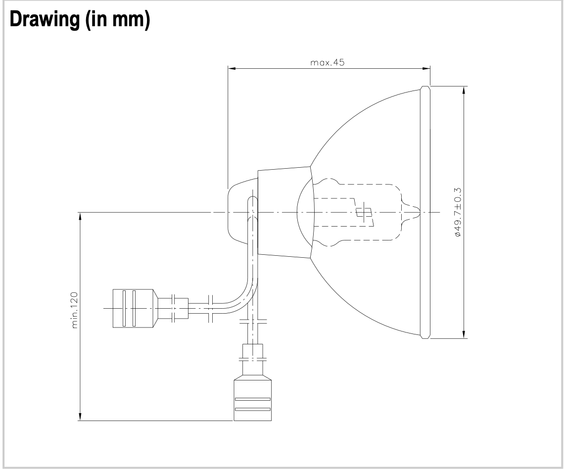 Narva 58304-6101 LL  6.6A 48W DICH FF Airfield Lamps (Qty. 2)