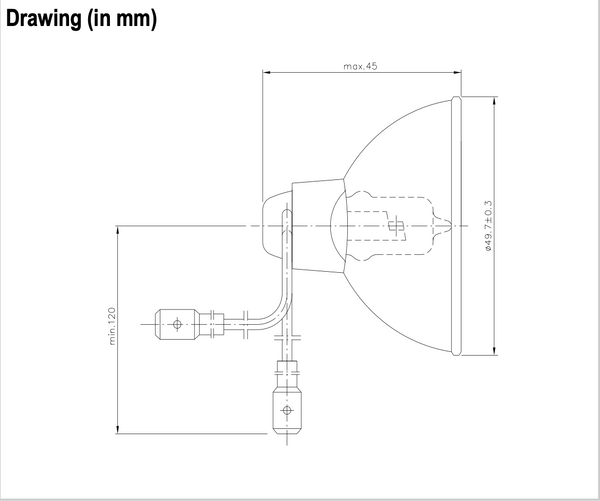 Narva 58305 6106LL 48w 6.6A Airfield Lamps (Qty. 2)