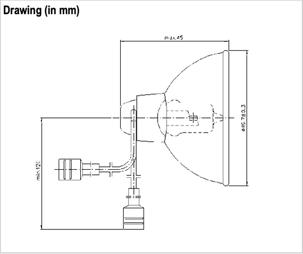 Narva 58356, 48W cable/f/f Airfield Lamps (Qty. 2) – Ved Group - Ved ...