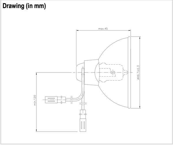 Narva 58382, 6146 LL 6,6A 45W Airfield Lamps (Qty. 2)