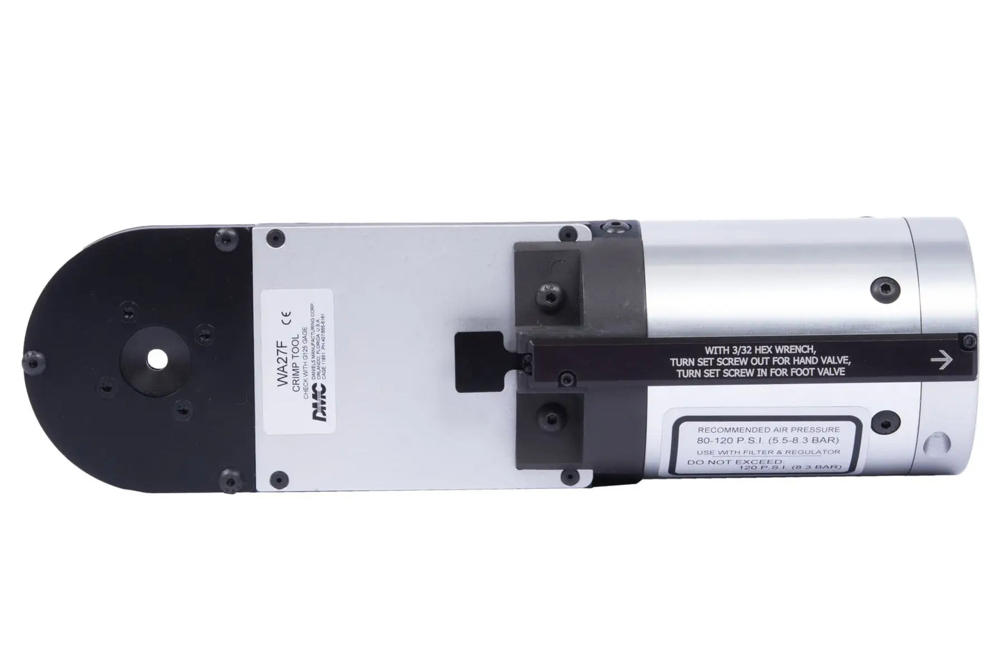 DMC WA27F Pneumatic Indent Crimp Tool - Equivalent to AF8