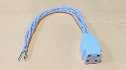 4 Pin SE HQ-1 REG UV Lamp Holder/Connector with Wire (UL Certified) (Qty. 6)