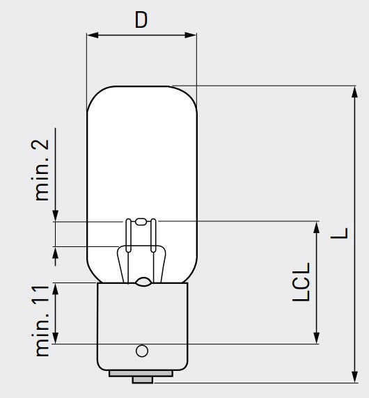 Dr. Fischer 399N (Philips 399N) 12V 0.5A Ba15s (Qty. 10)