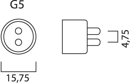 Sylvania F8W/T5/54-765 T5 Standard Short (Qty. 5)