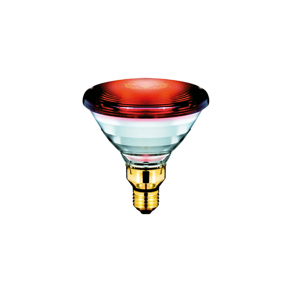 Philips PAR38 IR 150W E27 230V Red UNP/20 InfraRed Healthcare Heat Incandescent (Qty. 2)