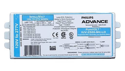 Philips TUV Advance UV Lamp Ballast/Choke PureVolt IUV-2S60-M4-LD